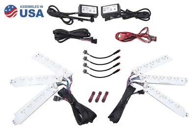 Diode Dynamics Headlight Multicolor RGBW DRL LED Boards For 2015-17 Ford Mustang