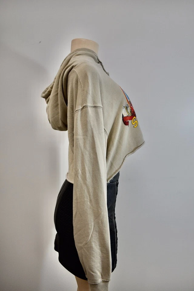 Бренди Melville светло-коричневый укороченный 100% хлопок куртка с капюшоном один размер на продажу - Изображение 4 из 4