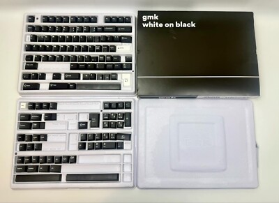 Drop + GMK White On Black Keycap Set, Base Kit