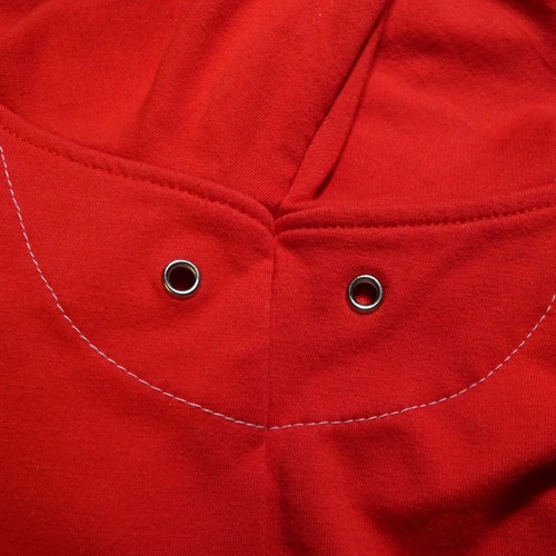 Sag Harbor Sport Women Jacket Red Hooded Size 1X Snap-Up Boating Beach Comfort - Picture 6 of 13