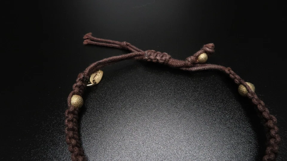 Brazalete Ajustable Paz Tono Dorado Marrón American Eagle Outfitters BrB3 Foto 4 de 4