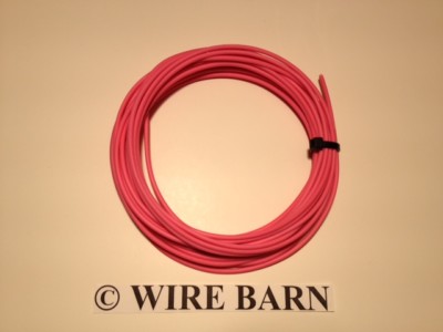 14 GAUGE TXL PINK AUTOMOTIVE WIRE - HIGH TEMP - 50 FT PRIMARY HOOKUP ...