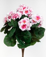 Geranie 38Cm Rosa -Ohne Topf- Zf Kunstpflanzen KüNstliche Blumen Kunstblumen