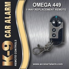 NEW K-9 Omega R D 449 4-Button 1-Way Remote Control L2M449 For Mundial SSLA SSX