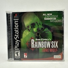Rainbow Six Lone Wolf Playstation PS1 Video Game Complete Black Label
