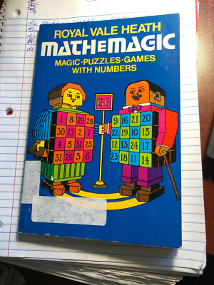 Vintage 1953 Paperback-Royal Vale Heath-Math E Magic-Puzzles-Games