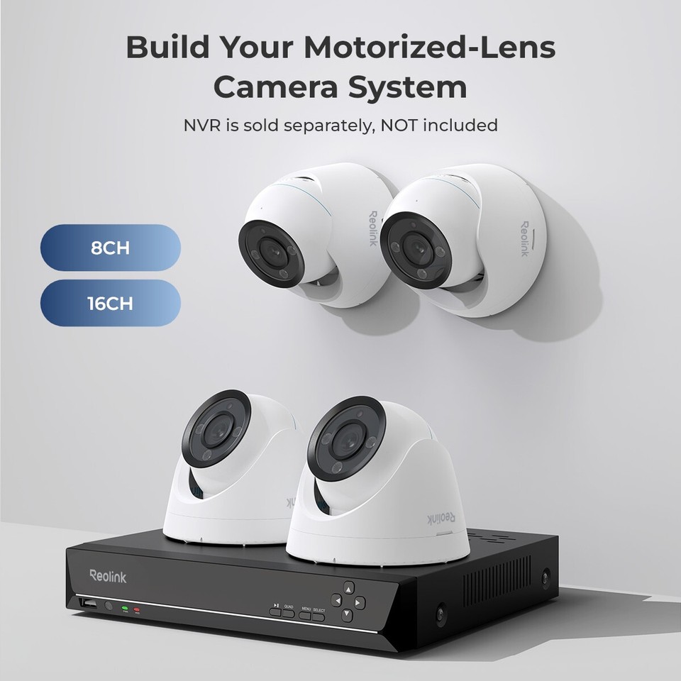 Reolink RLC-833A 4K PoE Security Camera Outdoor 3X Optical Zoom Two Way ...