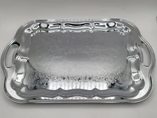 Vintage Shelton Ware NYC Breakfast Tray with Etched Design 18.5" x 12" Large