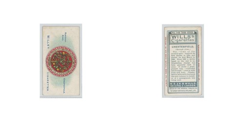 1905 Wills's Cigarettes Borough Arms Chesterfield #149 - Foto 3 di 3