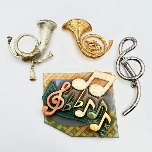 vintage lot music Musician related Brooch pins