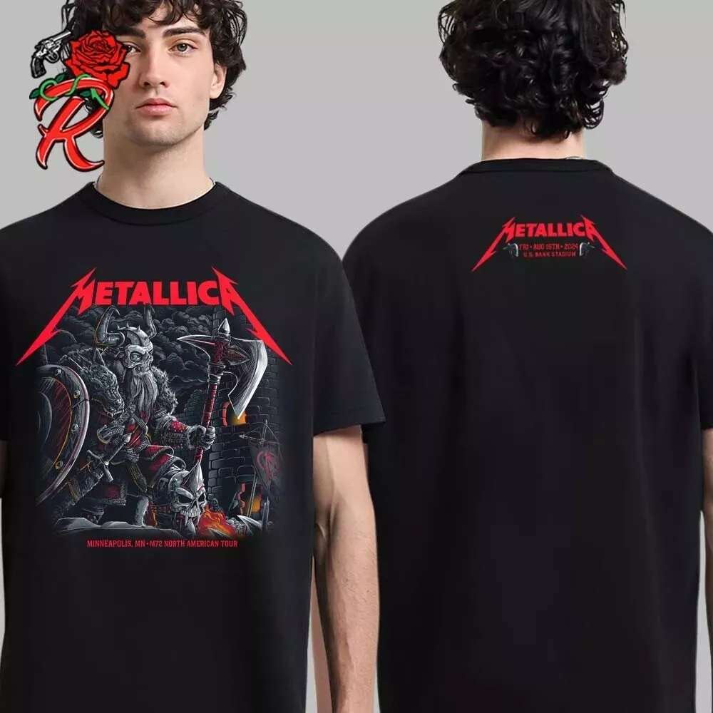 Metallica M72 Minneapolis MN Merch Tee For The Show At US Bank August 16 T-Shirt