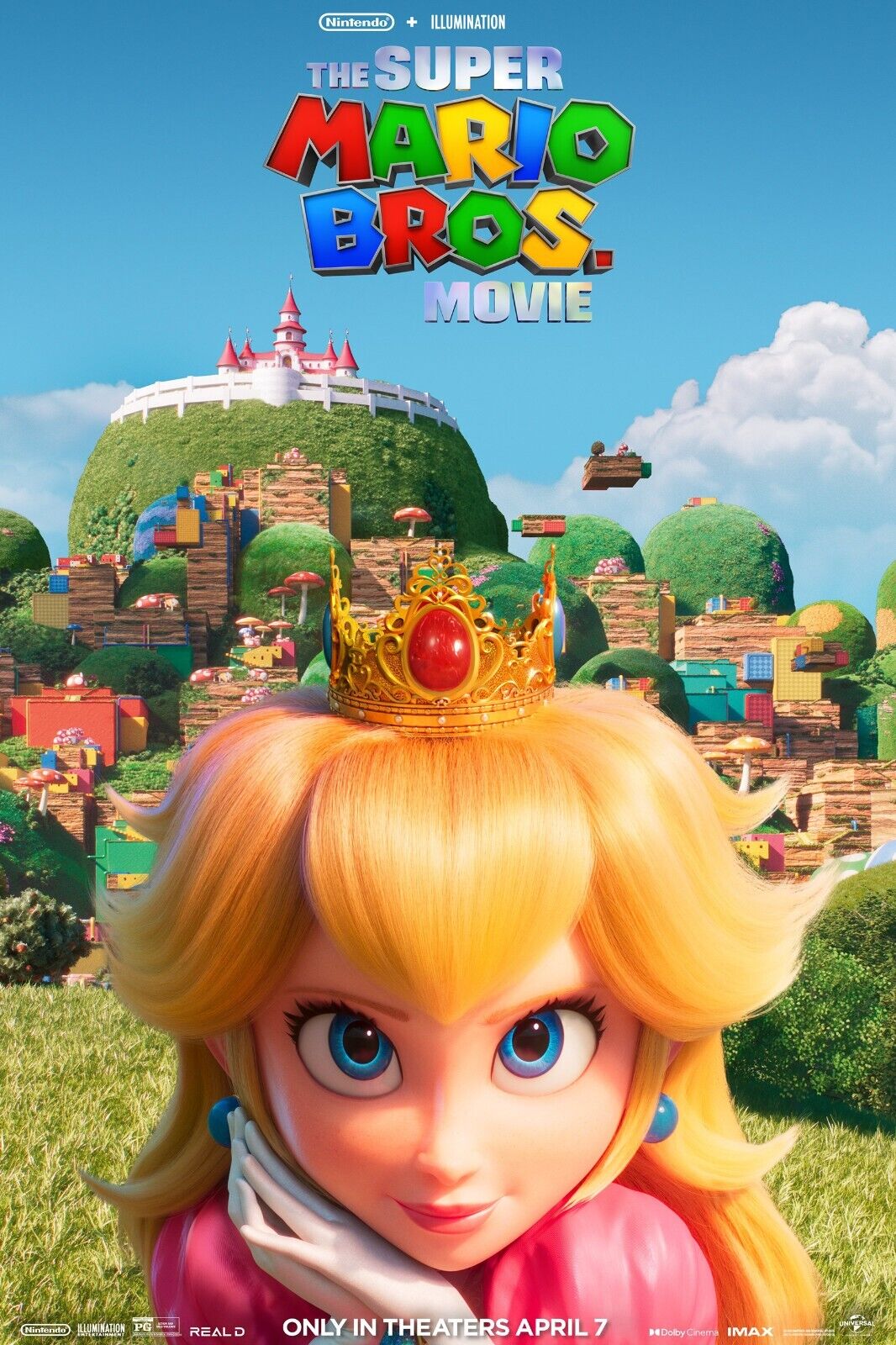 The Super Mario Bros Princess Peach Movie Poster