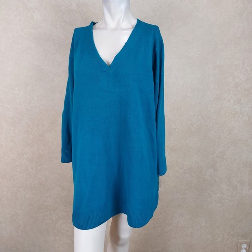 Haut Karen Scott Bleu Scintillant - Taille 0X (plus Size) - Neuf Avec étiquettes