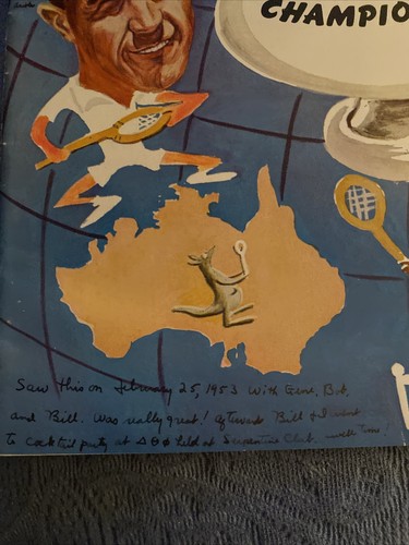 Jack Kramer World Tennis Championship Souvenir Program 1953 Sedgman Segura - Picture 2 of 4