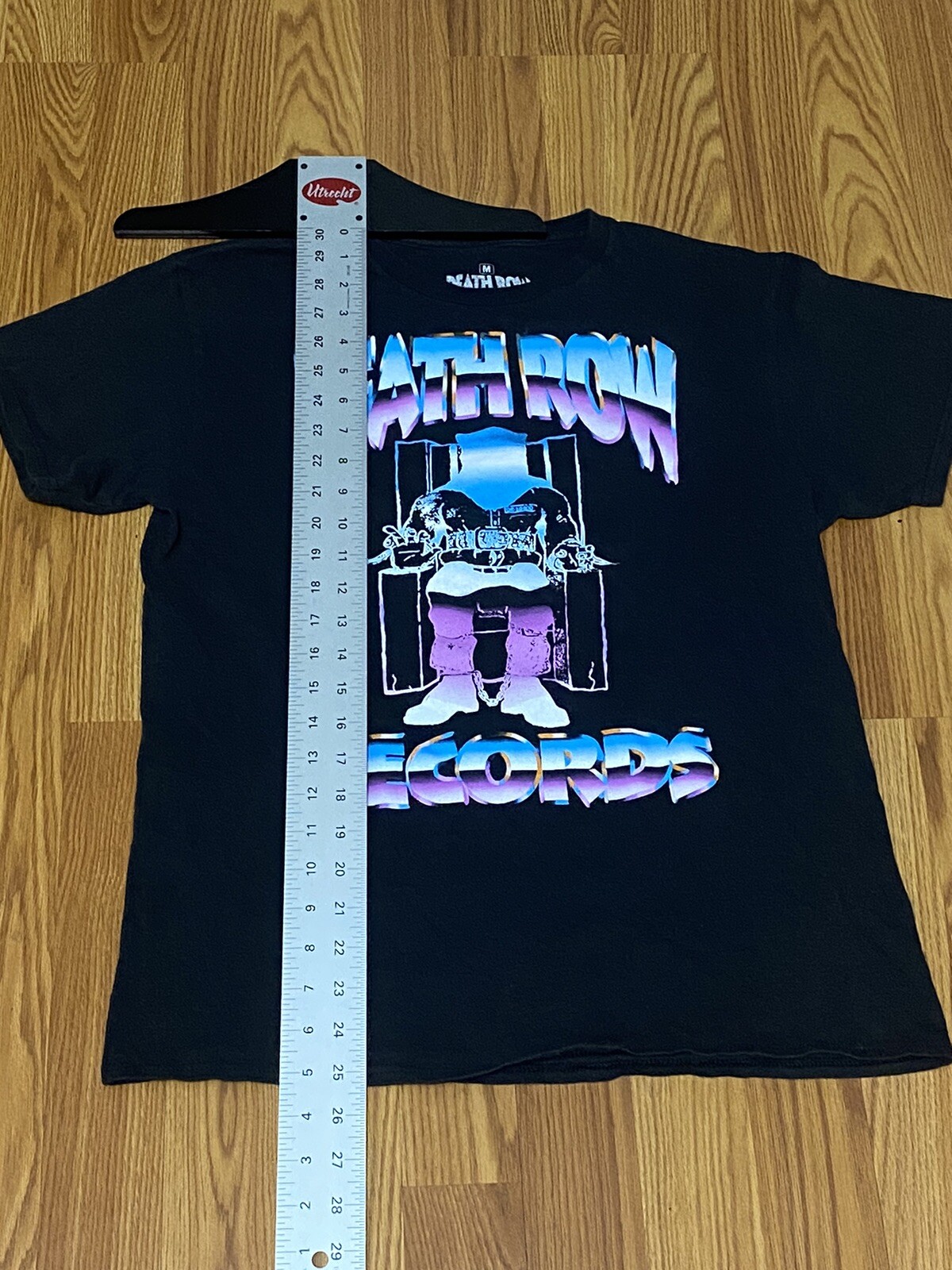 FILA Maglietta grafica Death Row Records retrò nera Ripple Junction M