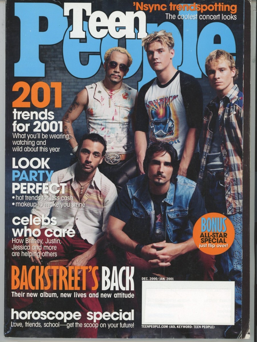 TEEN PEOPLE Magazine - December 2000/January 2001 with Backstreet