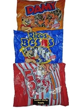 3-Pack Montes Damy-Ricos Besos-Tomy 6oz Each Bag Mexican Candy 