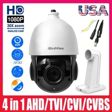 1080P 4.5 inch 30X Zoom 4 in 1 AHD/TVI/CVI/CVBS PTZ Speed Dome IR Camera US