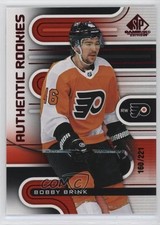 2022 Upper Deck SP Game Used Authentic Rookies Red 160/221 Bobby Brink #187 2tb