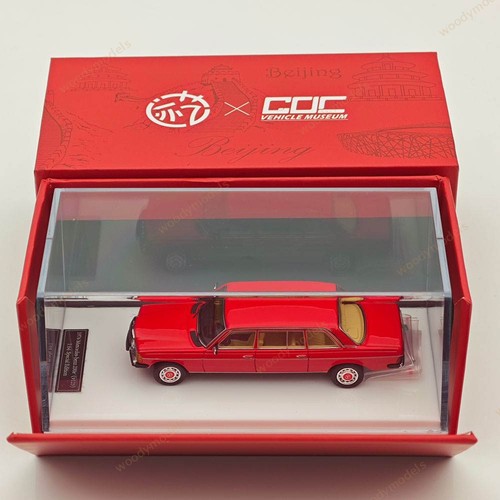 JIYI & GOC 1:64 1976 Mercedes Benz 230E V123 Beijing HEC Red Special Edition - Picture 9 of 9