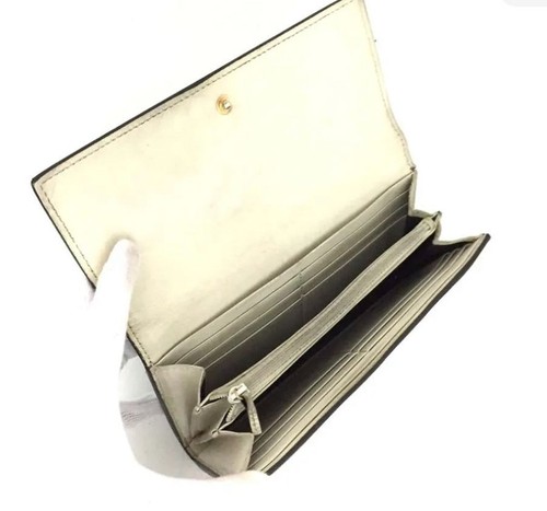 đź‘› AUTHENTISCHE GUCCI GG LOGO PVC LEDER LANGE BILFOLD GELDBĂ–RSE - Bild 5 von 7