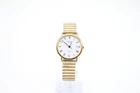 F Vintage Gents Quartz Raymond Weil Geneve 18K Gold Plated 5507-2, Working