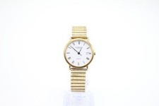 F Vintage Gents Quartz Raymond Weil Geneve 18K Gold Plated 5507-2, Working