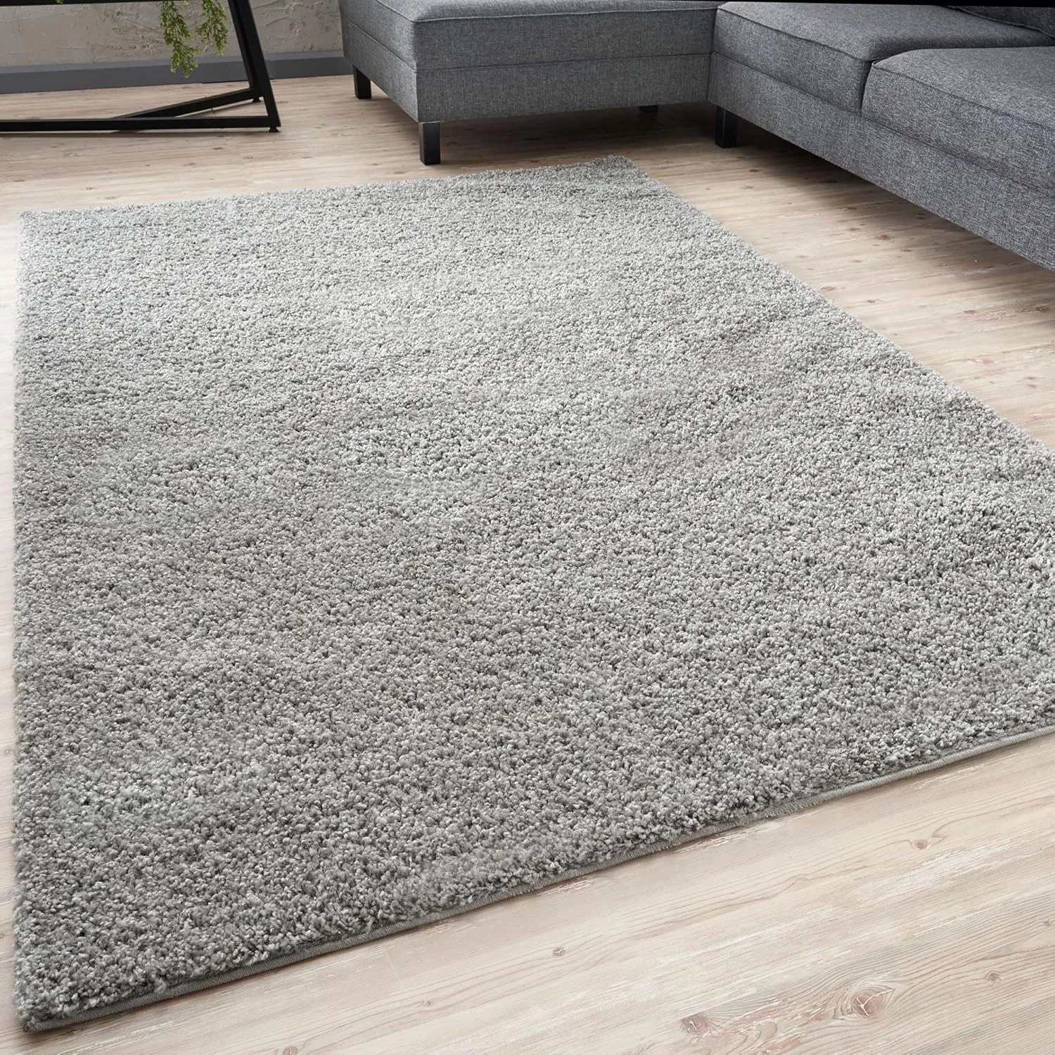 Fluffy Rugs Shaggy Rug Bedroom Living Room Anti Slip 160 x 220cm Dark Grey