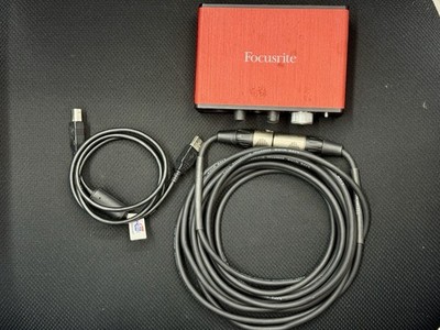 Focusrite Scarlett Solo 2nd Gen USB Audio Interface w/ USB and Microphone Cable