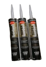MULCO® Supra Expert™ Thermoplastic Sealant Lot Of 3 Tubes Doors Windows Siding