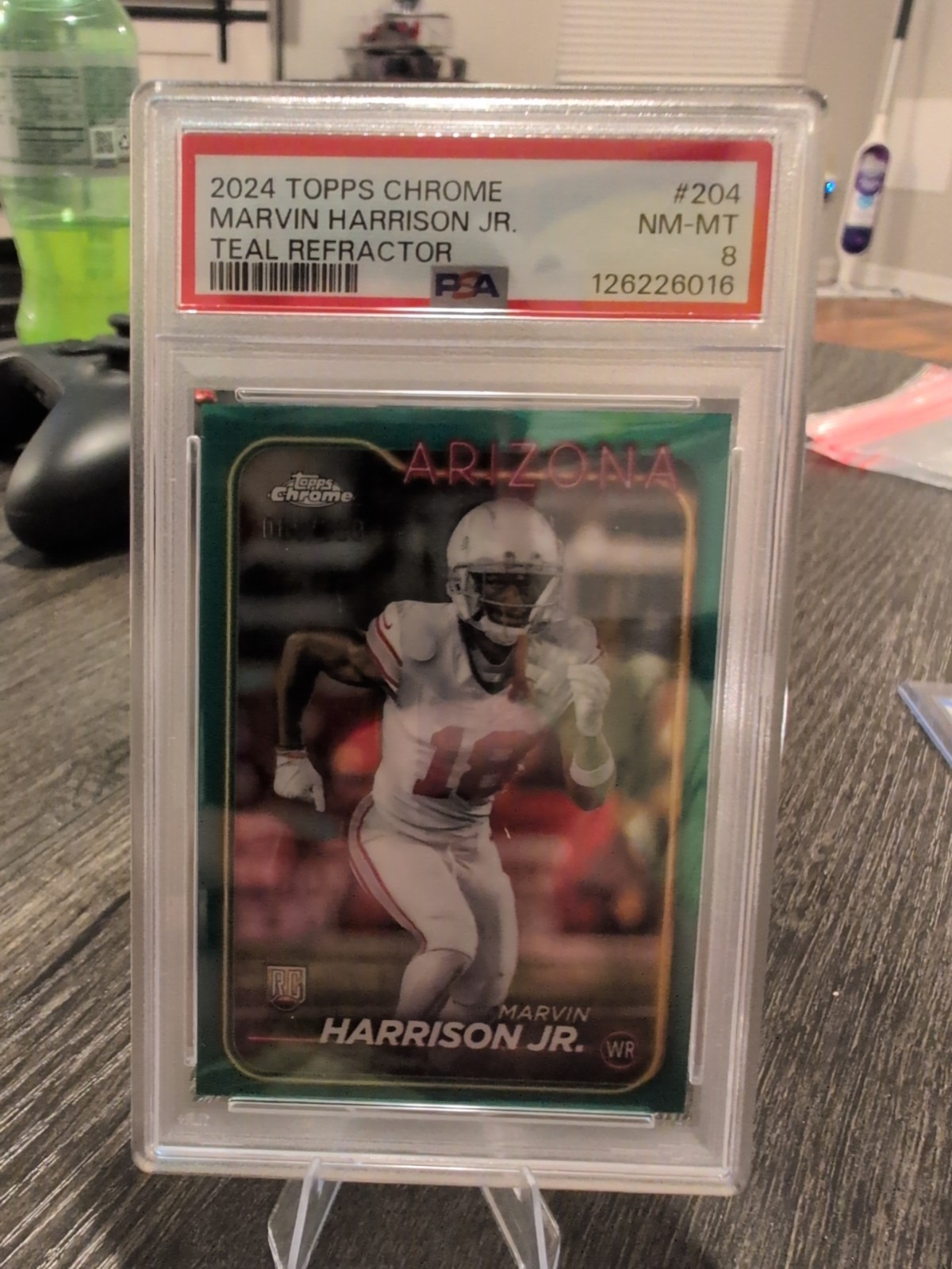 2024 Topps Chrome - Rookies Marvin Harrison Jr. #204 Teal Refractor /250 (RC)