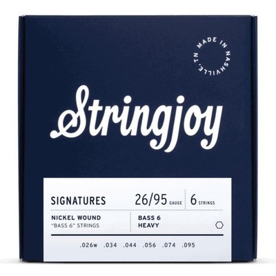 Stringjoy Balanced Nickel Wound Bass VI Strings - Heavy 26-95