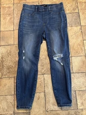 Judy Blue #JB88255 Skinny Fit 14W Pull-On Jeans Size Distressed EUC