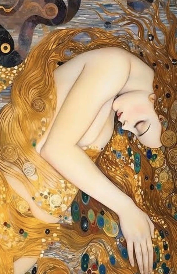 Pintura al óleo sobre lienzo firmada GUSTAV KLIMT Foto 2 de 3