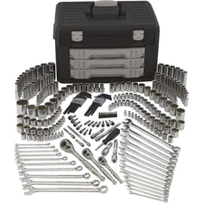 Klutch Mechanic's Tool Set, 245-Pc., 1/4in., 3/8in. & 1/2in. Drive