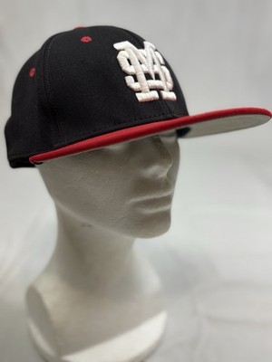 The Game Mississippi State Cap Hat Sz. S Navy/Red Mud Dogs Flat Brim