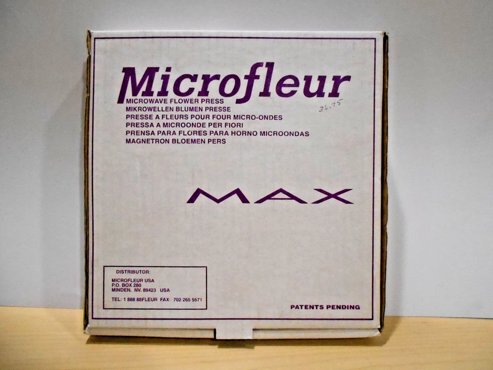 Microfleur 9" Prensa de Flores MAX Microondas Artesanía Arte Suministro Kit Almohadillas Ropa NUEVO Foto 2 de 4