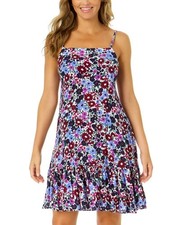 Anne Cole Women's Meadow Bouquet A Line Dress Swimsuit Cover Up Swim New