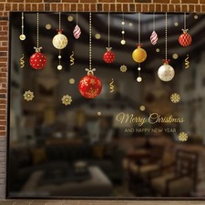 Christmas Ball Wall Art Stickers Stylish Decor for Living Rooms Bars and More