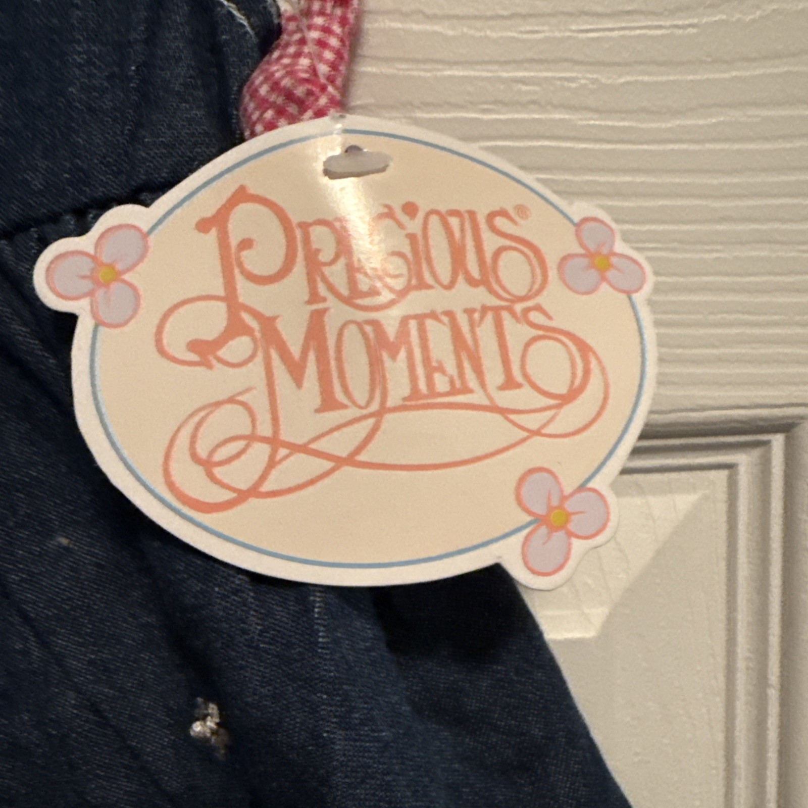  Vintage Y2K Precious Moments Denim Dress Size 18 months Embroidered NWT