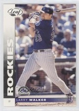 2002 Leaf Larry Walker #112 HOF 0y5l