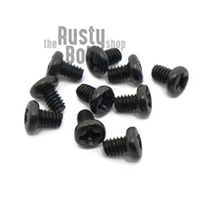 M2 x 3mm, Phillips Pan Head Screws, 10.9 Steel, Black