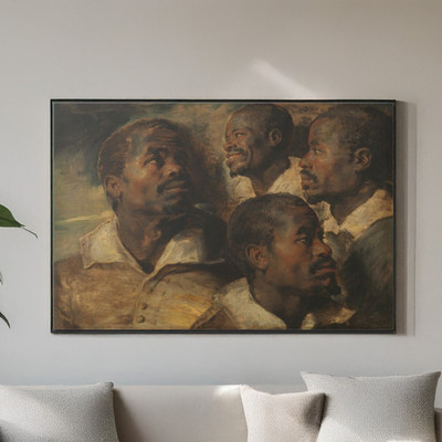 Peter Paul Rubens Head of a Moor Canvas Wall Art - Gallery Print Poster