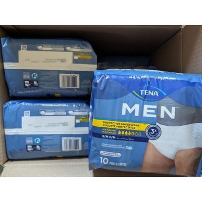 78 TENA Protective Adult Incontinence Underwear for Men Maximum Small/Med