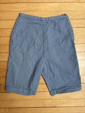 Vintage 1950s Paddle And Saddle Sportswear Denim Bermuda Shorts 26 W