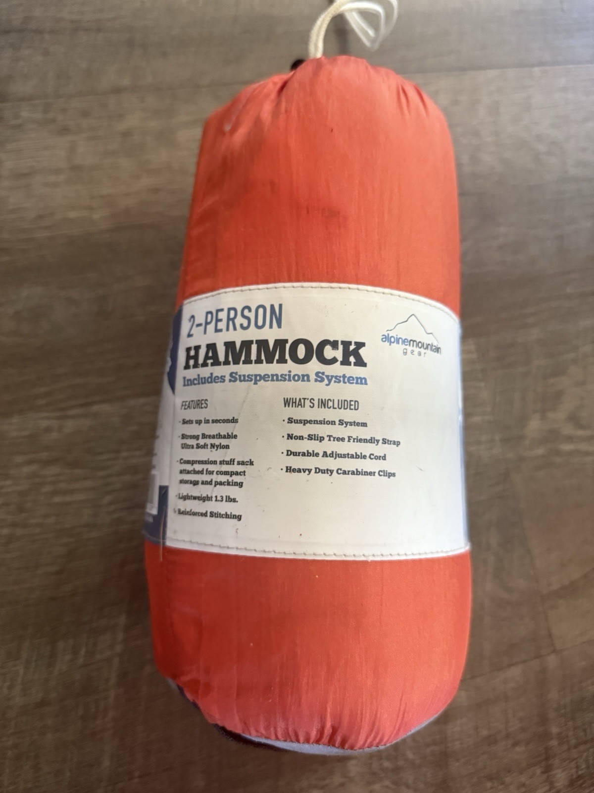 Brand New Alpine Mountain Gear 2 Person Hammock W/ Suspension System