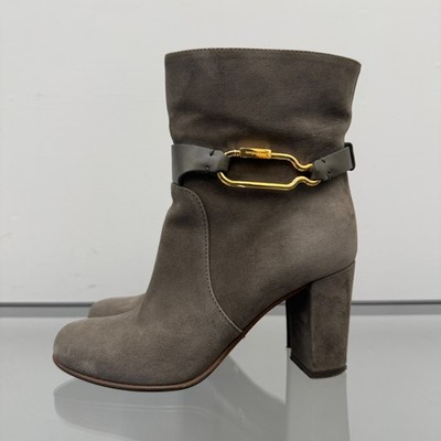 Sergio Rossi　Suede boots Etoupe 34 1/2