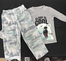 Carter  s Boys 2-Piece Pajama Set Size 4/4A    Sleep Is Cool  