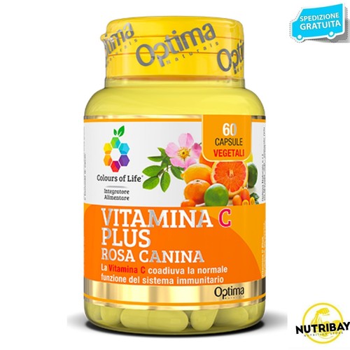 OPTIMA VITAMINA C PLUS CON ROSA CANINA 60 caps - Foto 1 di 1