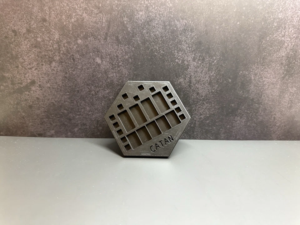 Portapiezas Colonos de Catán | Impresión 3D | Negro |... Foto 2 de 2